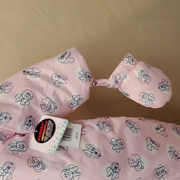 NWT Disney Baby Pink Minnie Mouse Snowsuit - 18 Months - Picture 5 of 14